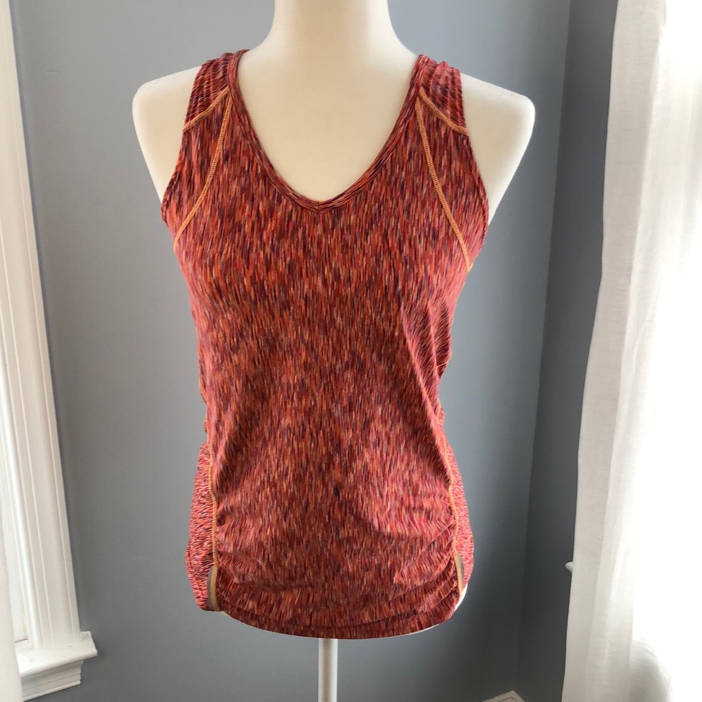 Athleta Pop space dye running tank watermelon